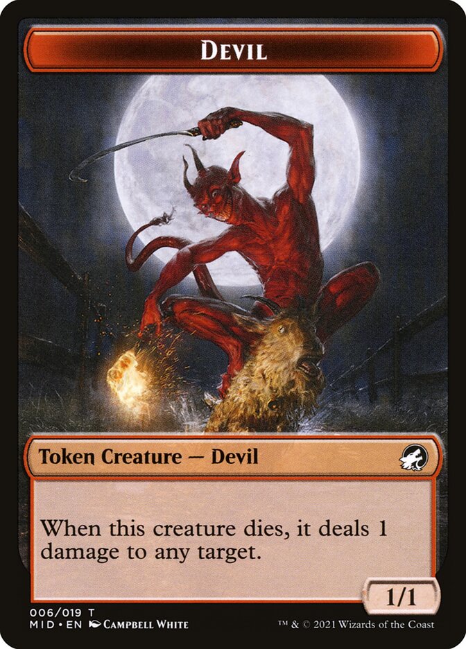 Devil, Innistrad: Midnight Hunt Tokens · 006