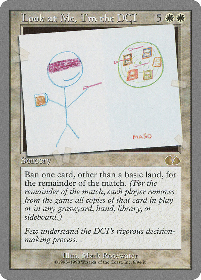Look at Me, I'm the DCI, Unglued · 8/94