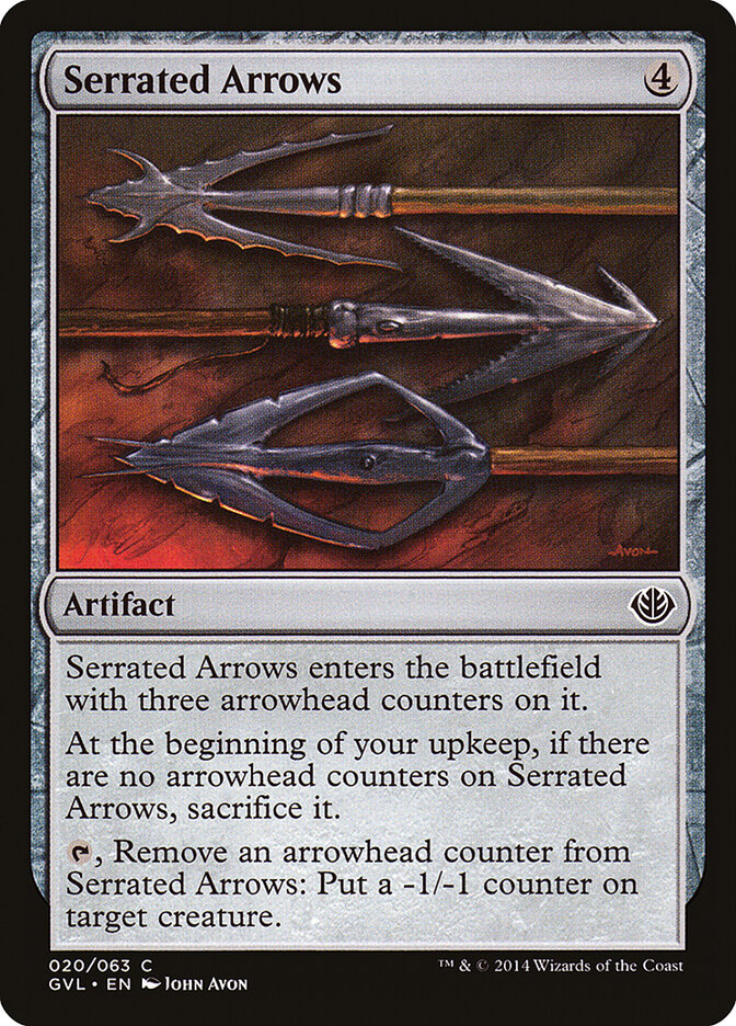 Serrated Arrows, Duel Decks Anthology: Garruk vs. Liliana · 020/063