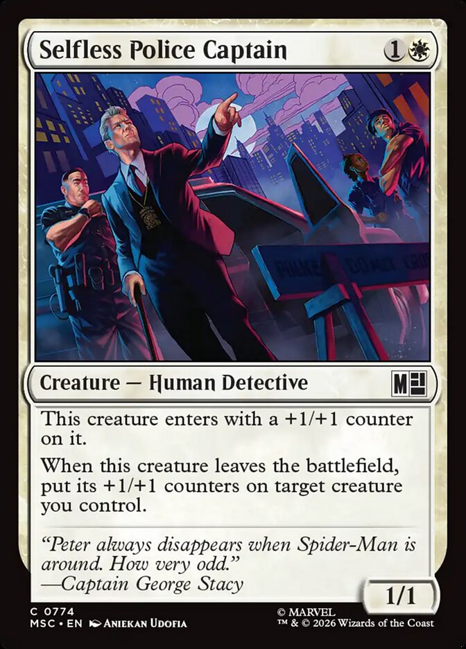 Selfless Police Captain, Marvel Super Heroes Commander · 0774