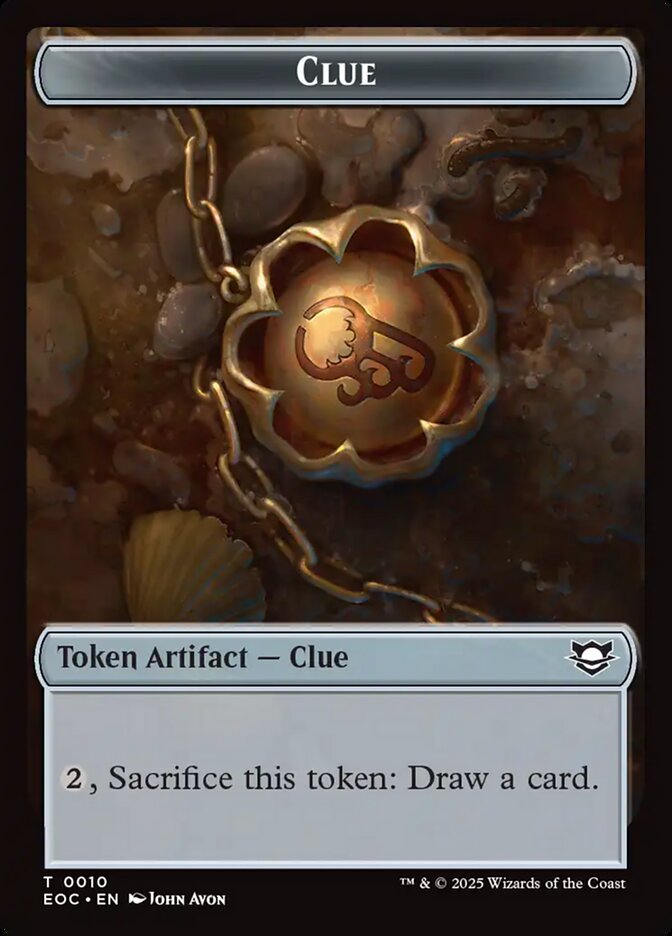 Clue, Edge of Eternities Commander Tokens · 0010