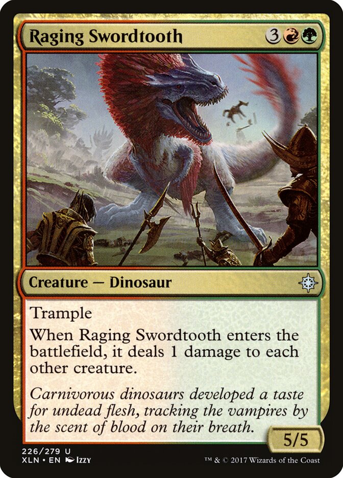Raging Swordtooth, Ixalan · 226/279