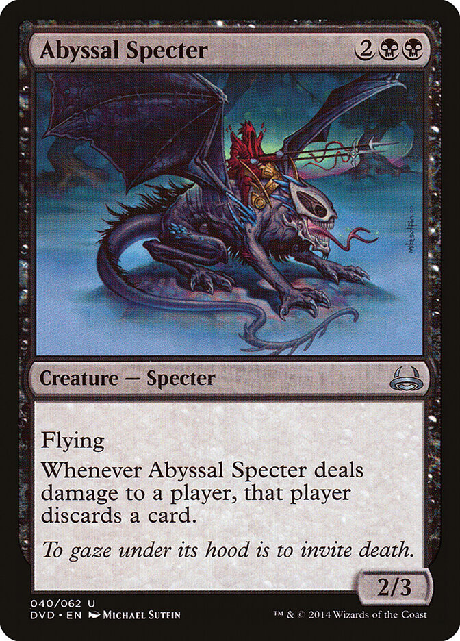 Abyssal Specter, Duel Decks Anthology: Divine vs. Demonic · 040/062