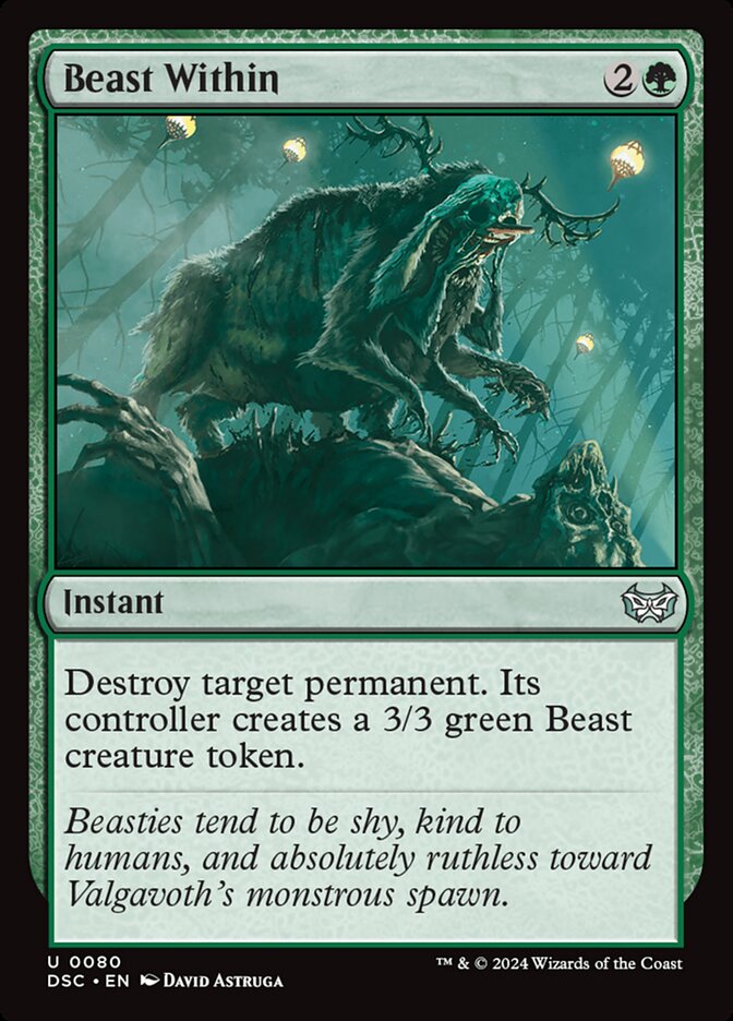 Beast Within, Duskmourn: House of Horror Commander · 0080