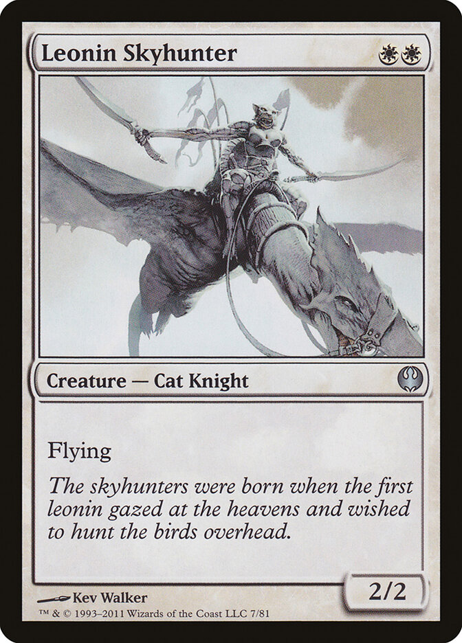 Leonin Skyhunter, Duel Decks: Knights vs. Dragons · 7/81