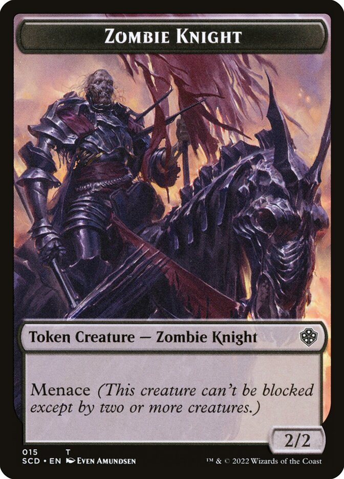 Zombie Knight, Starter Commander Deck Tokens · 015