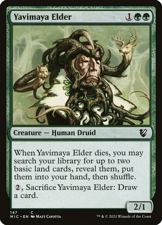 Yavimaya Elder, Midnight Hunt Commander · 147