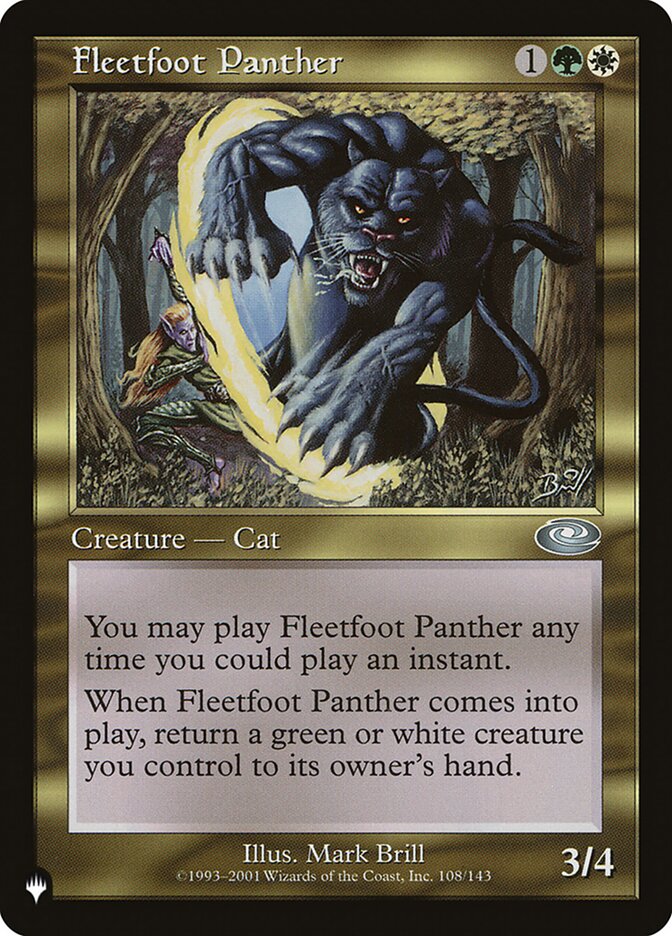 Fleetfoot Panther, The List · pls-108