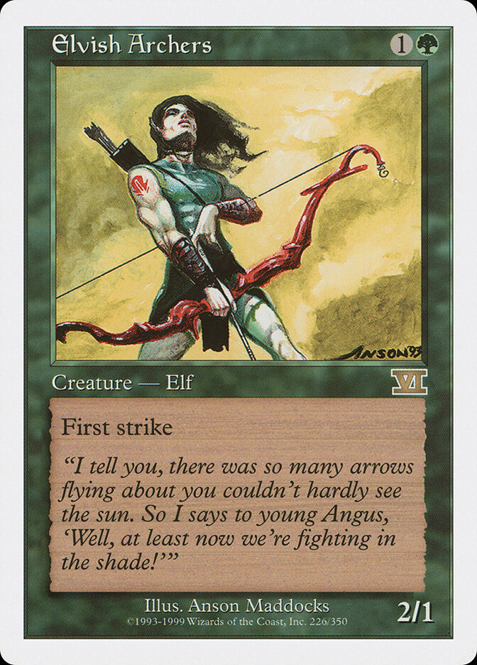 Elvish Archers, Classic Sixth Edition · 226/350