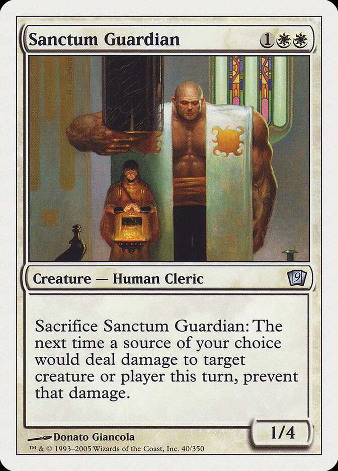 Sanctum Guardian, Ninth Edition · 40/350