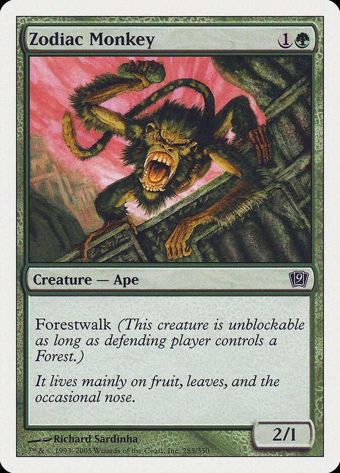 Zodiac Monkey, Ninth Edition · 285/350