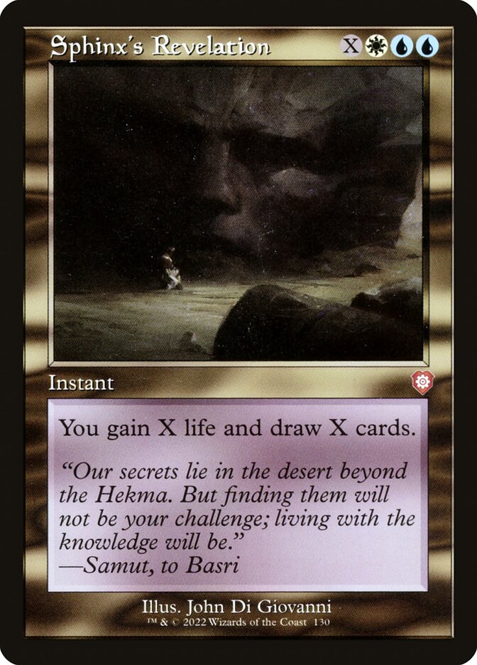 Sphinx's Revelation, The Brothers' War Commander · 130