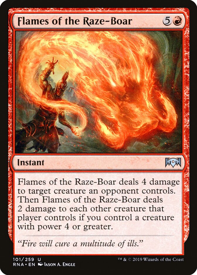 Flames of the Raze-Boar, Ravnica Allegiance · 101/259