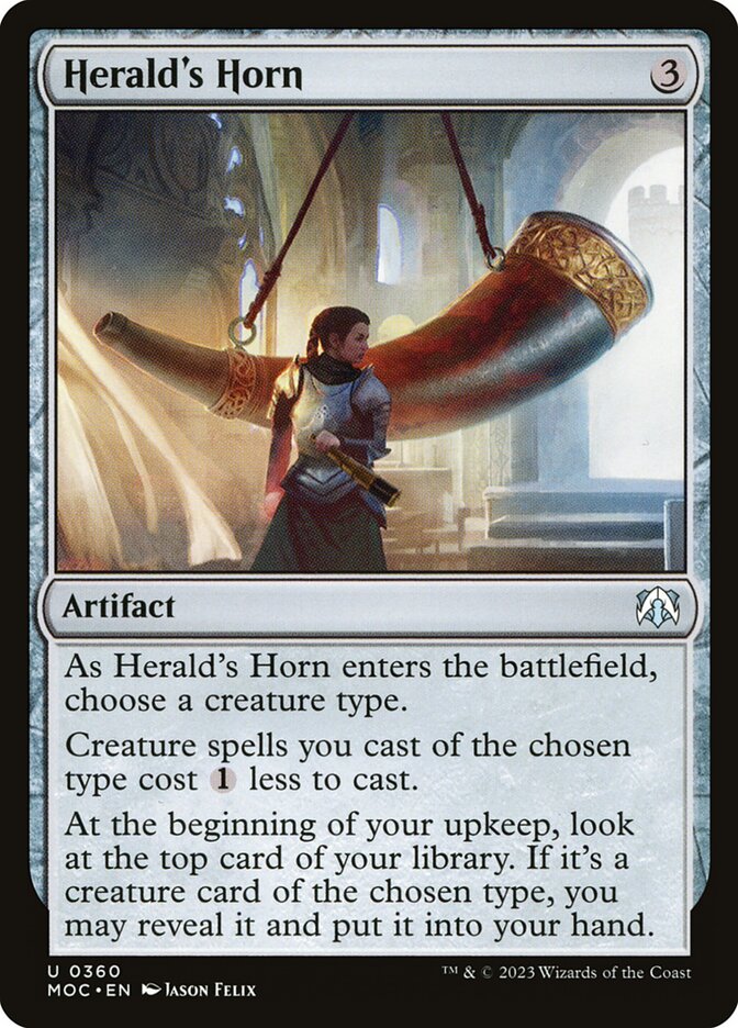 Herald's Horn, March of the Machine Commander · 0360