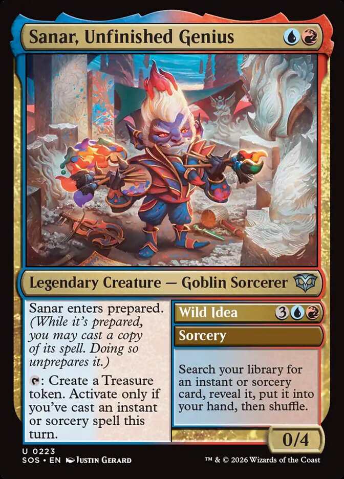 Sanar, Unfinished Genius // Wild Idea, Secrets of Strixhaven · 0223