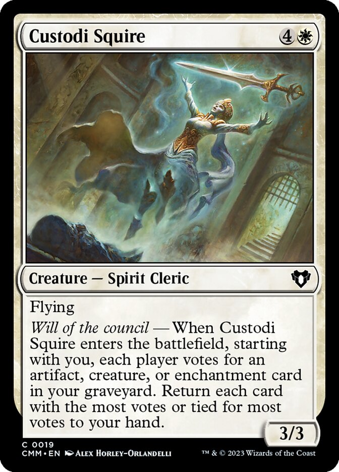 Custodi Squire, Commander Masters · 0019