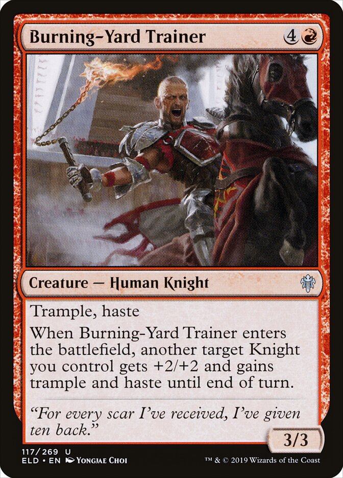 Burning-Yard Trainer, Throne of Eldraine · 117/269