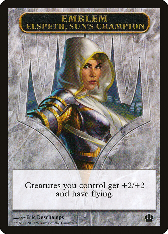 Elspeth, Sun's Champion Emblem, Theros Tokens · 11