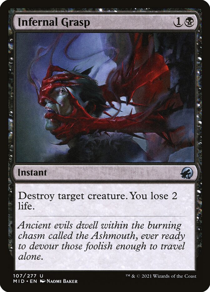Infernal Grasp, Innistrad: Midnight Hunt · 107/277