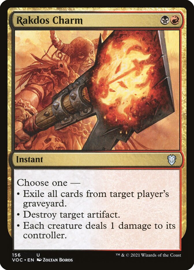 Rakdos Charm, Crimson Vow Commander · 156