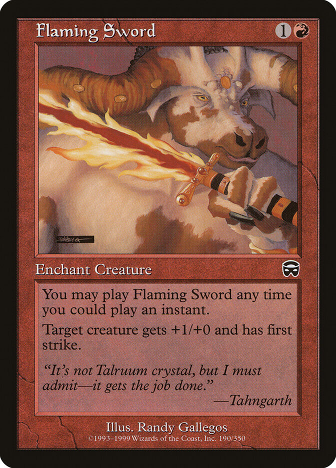 Flaming Sword, Mercadian Masques · 190/350