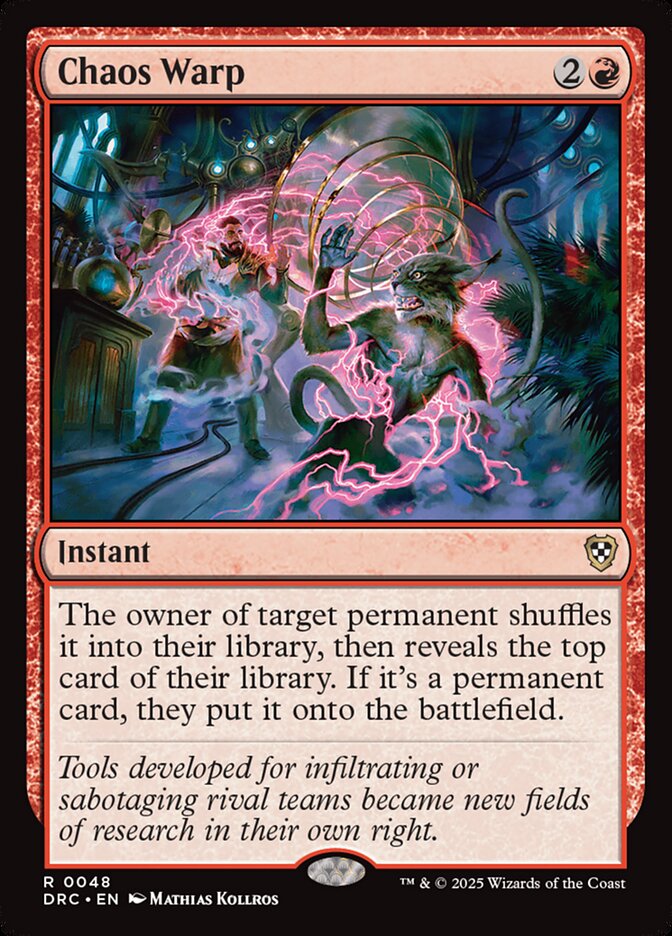 Chaos Warp, Aetherdrift Commander · 0048