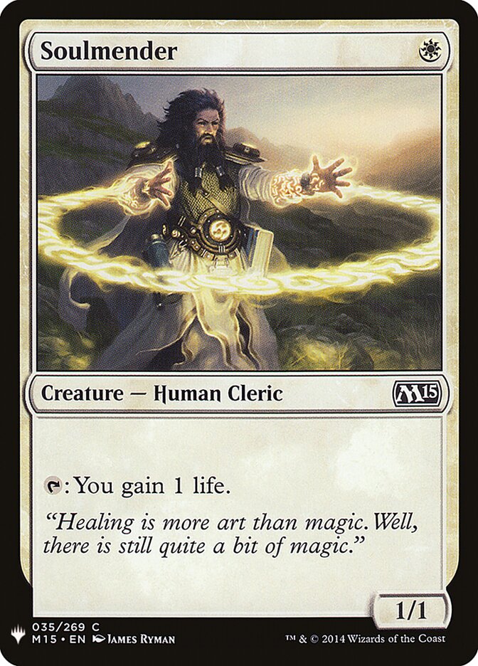 Soulmender, The List · m15-35