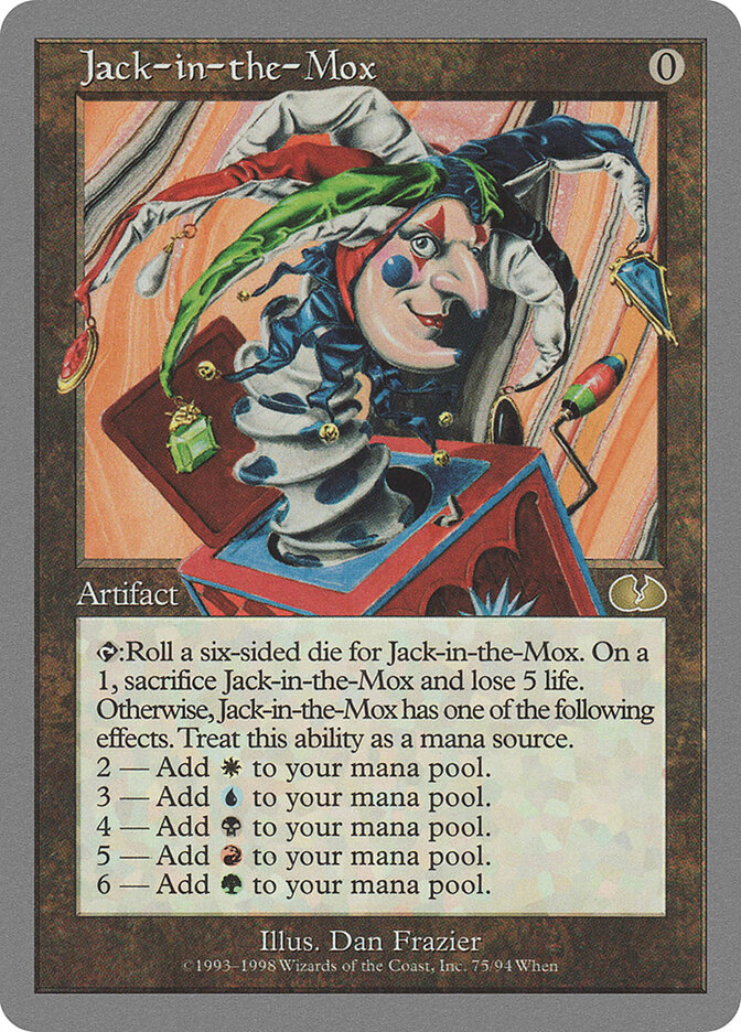 Jack-in-the-Mox, Unglued · 75/94