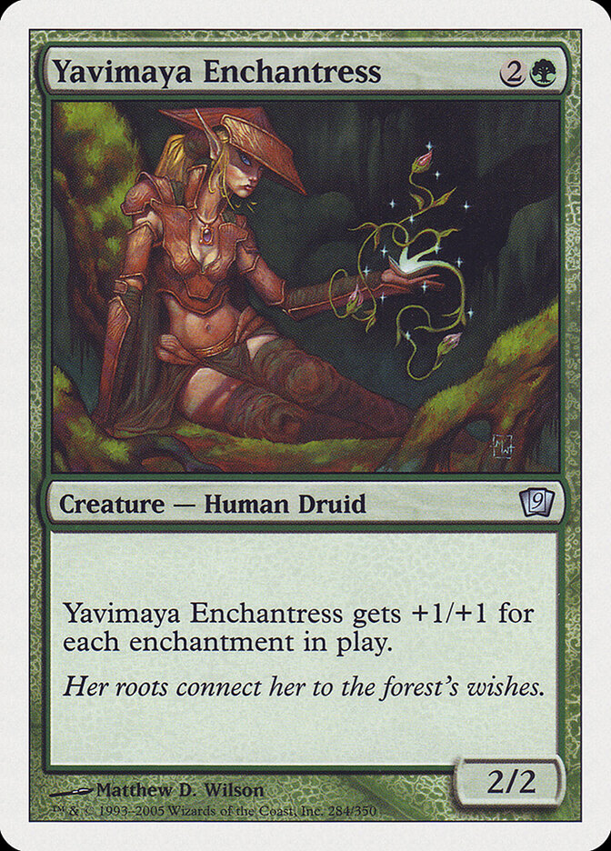 Yavimaya Enchantress, Ninth Edition · 284/350