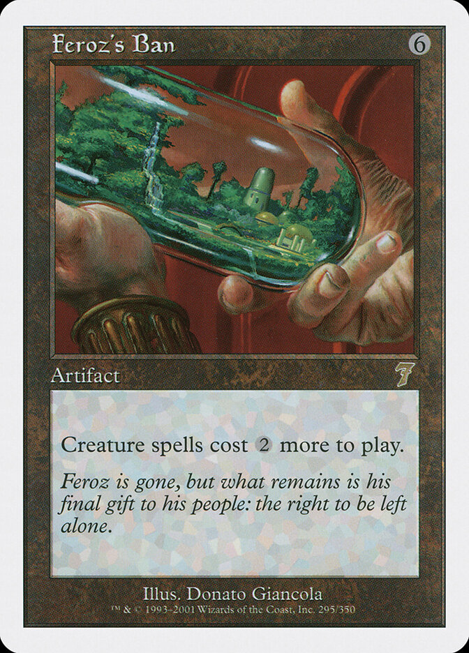 Feroz's Ban, Seventh Edition · 295/350
