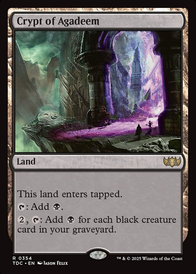 Crypt of Agadeem, Tarkir: Dragonstorm Commander · 0354