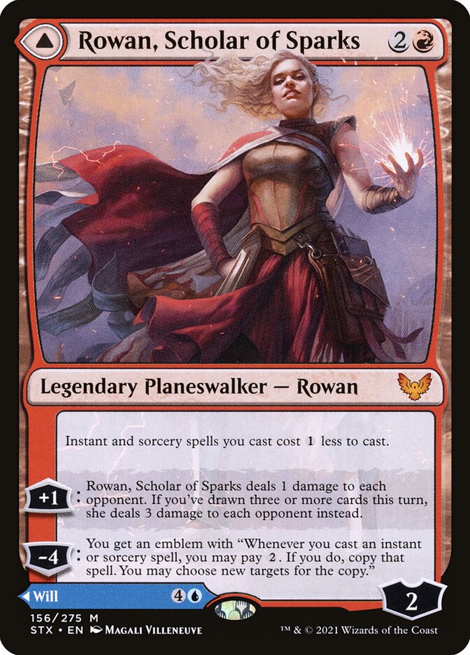 Rowan, Scholar of Sparks // Will, Scholar of Frost, Strixhaven: School of Mages · 156/275