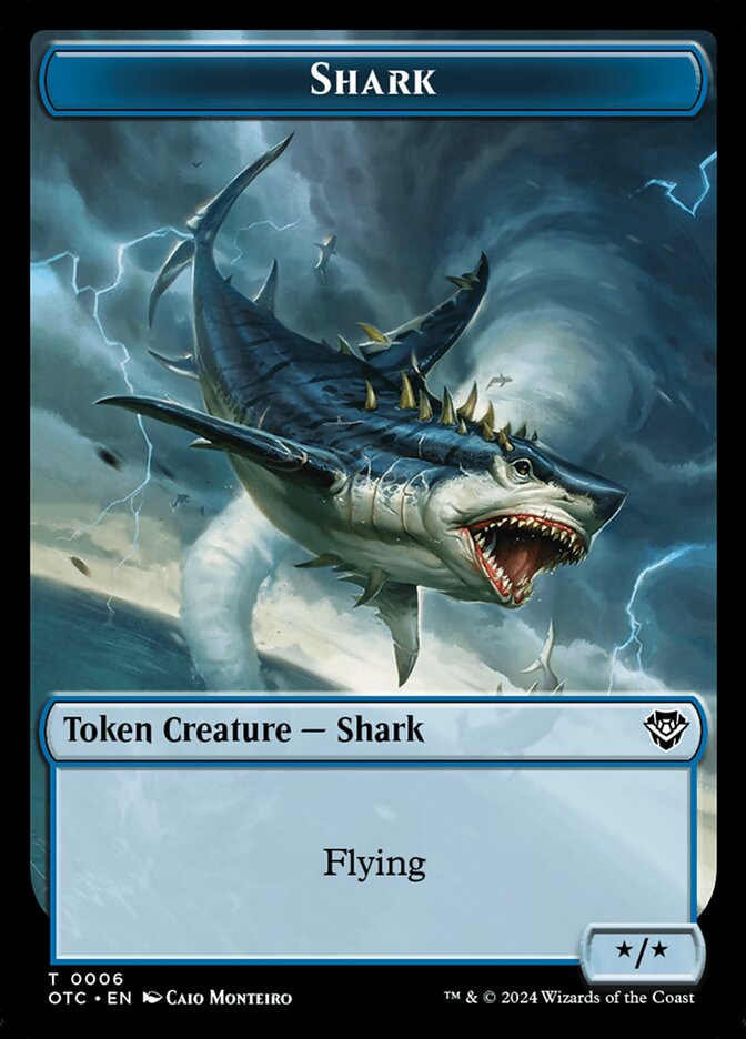 Shark, Outlaws of Thunder Junction Commander Tokens · 0006