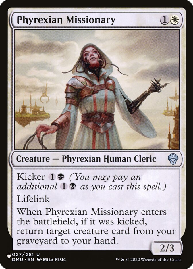Phyrexian Missionary, The List · dmu-27