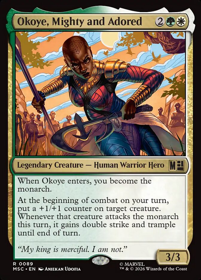 Okoye, Mighty and Adored, Marvel Super Heroes Commander · 0089