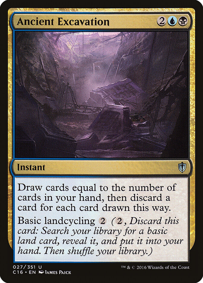 Ancient Excavation, Commander 2016 · 027/351