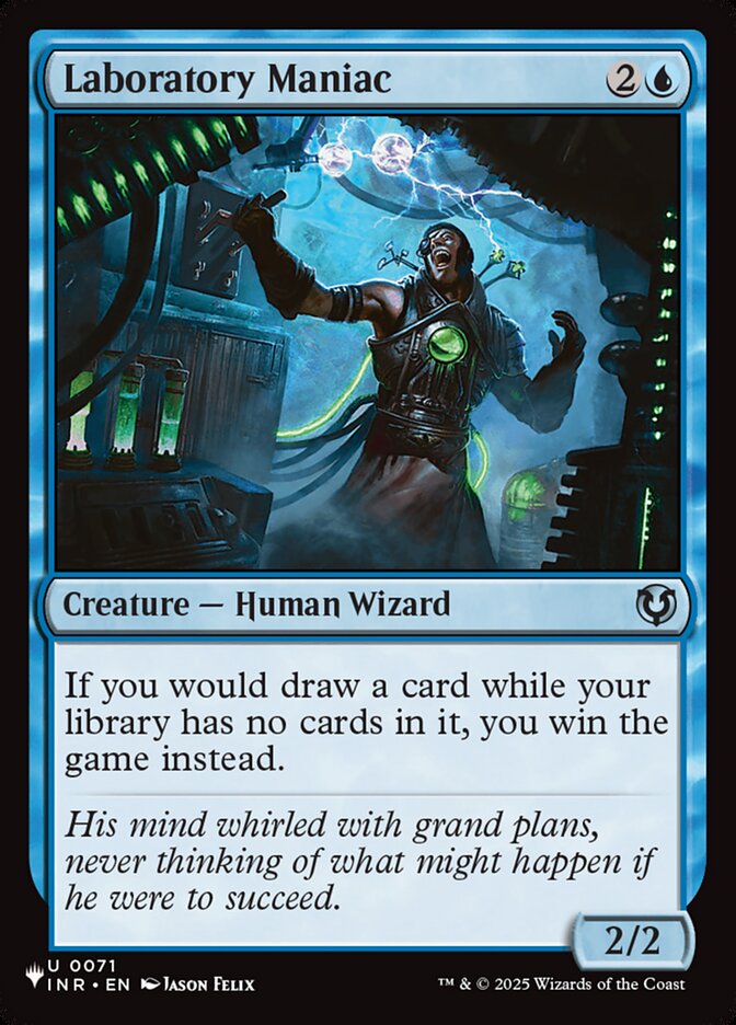 Laboratory Maniac, The List · inr-71