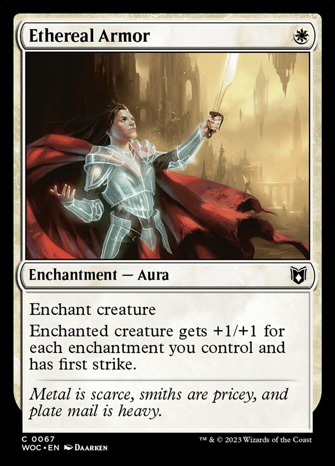 Ethereal Armor, Wilds of Eldraine Commander · 0067