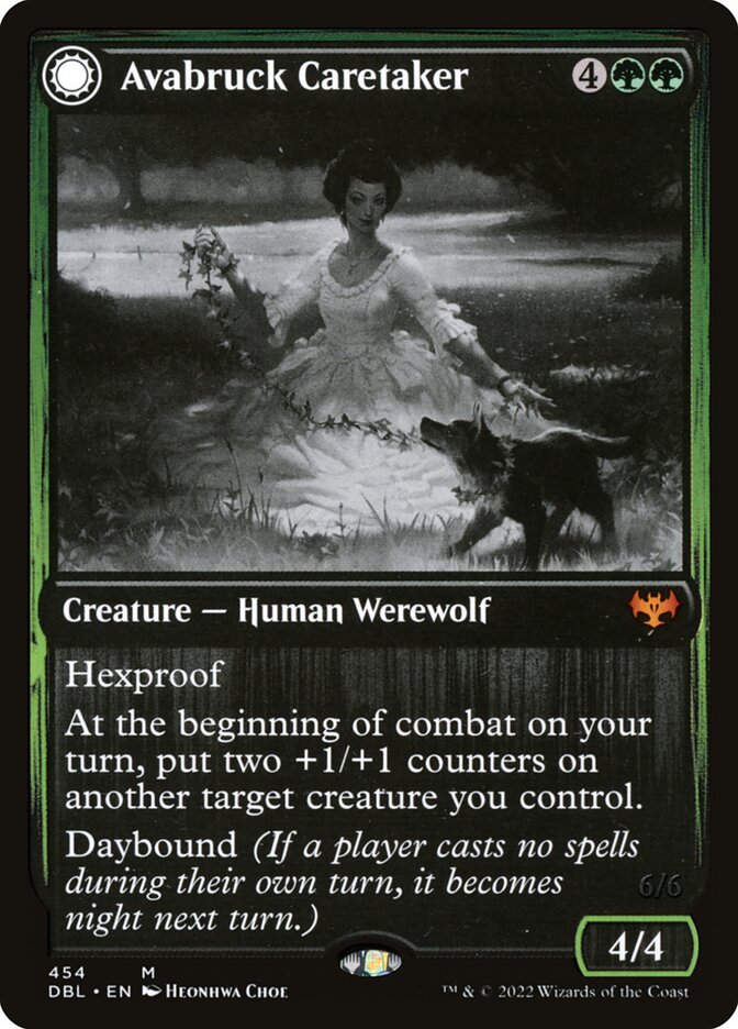 Avabruck Caretaker // Hollowhenge Huntmaster, Innistrad: Double Feature · 454/534
