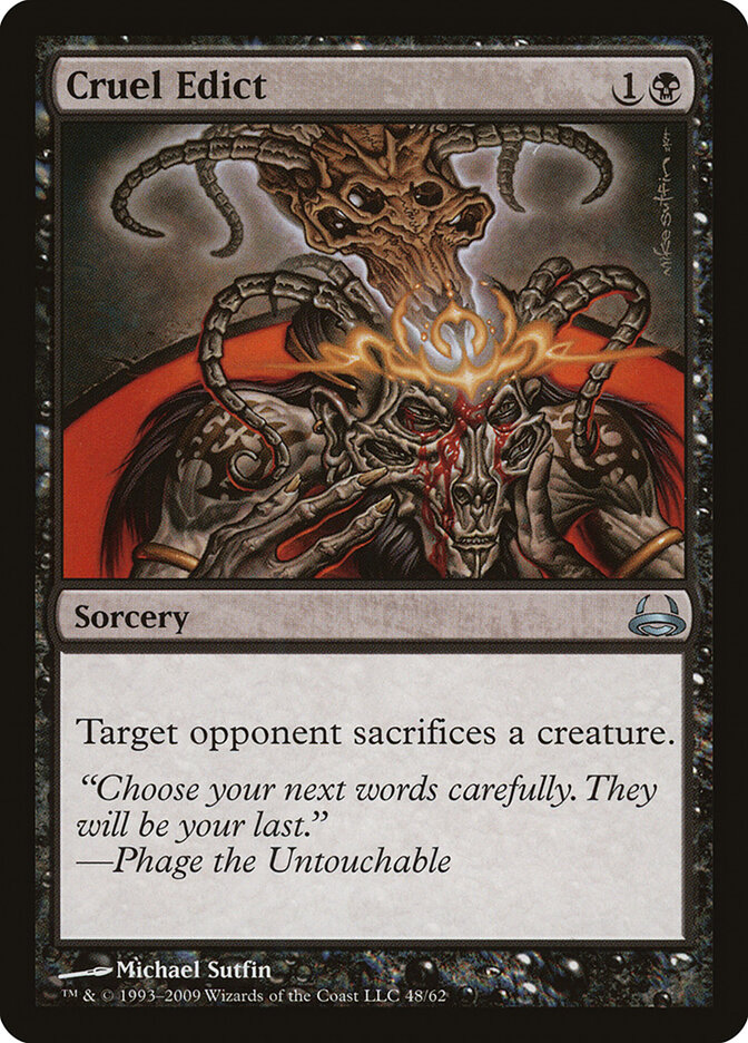 Cruel Edict, Duel Decks: Divine vs. Demonic · 48/62