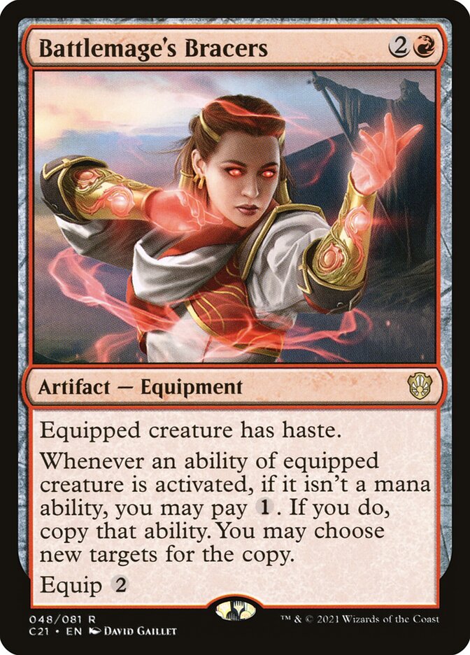 Battlemage's Bracers, Commander 2021 · 048/081
