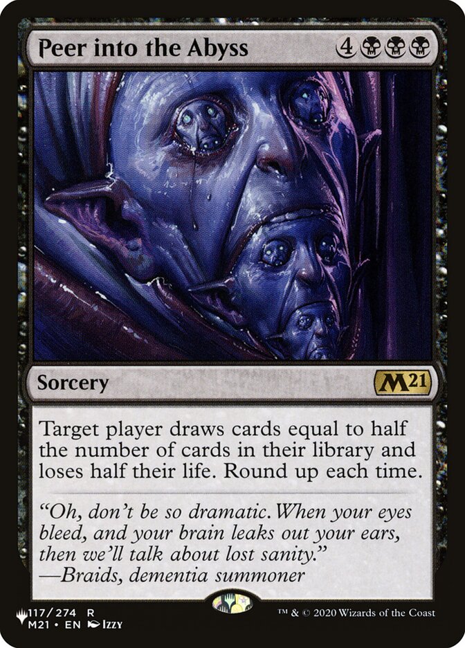Peer into the Abyss, The List · m21-117
