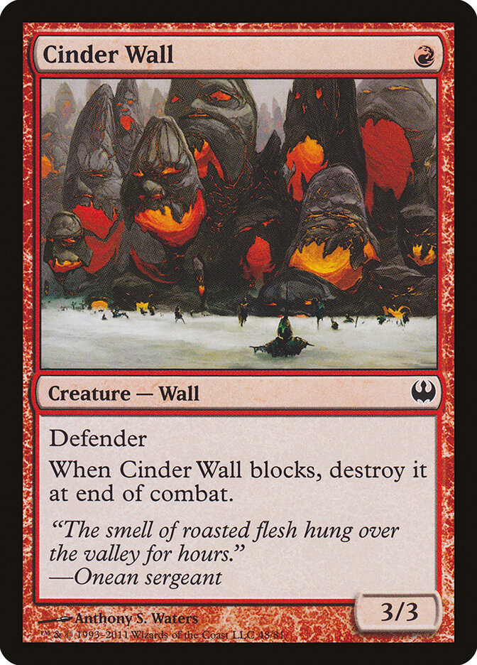 Cinder Wall, Duel Decks: Knights vs. Dragons · 48/81