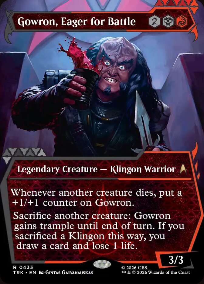 Gowron, Eager for Battle, Star Trek · 0433