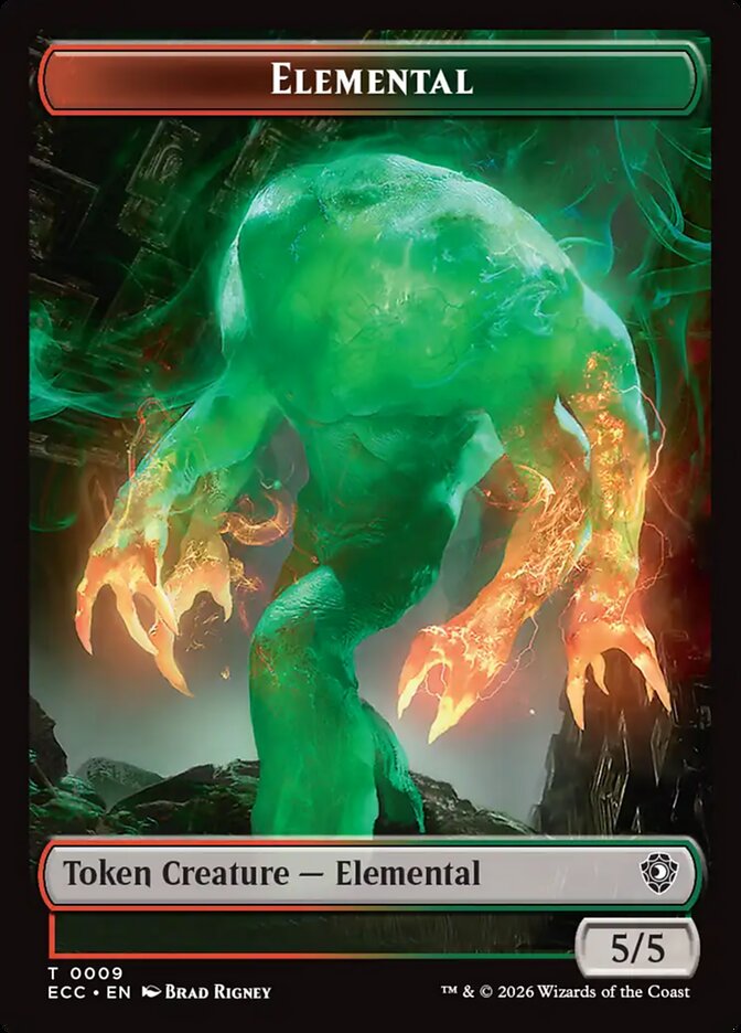 Elemental, Lorwyn Eclipsed Commander Tokens · 0009