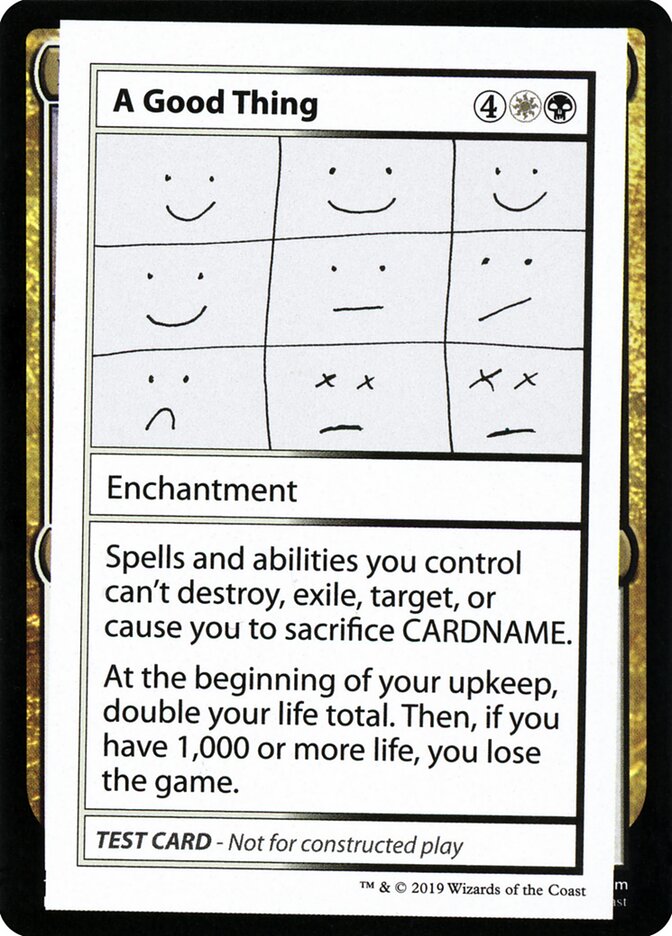 A Good Thing, Mystery Booster Playtest Cards 2021 · 086/121