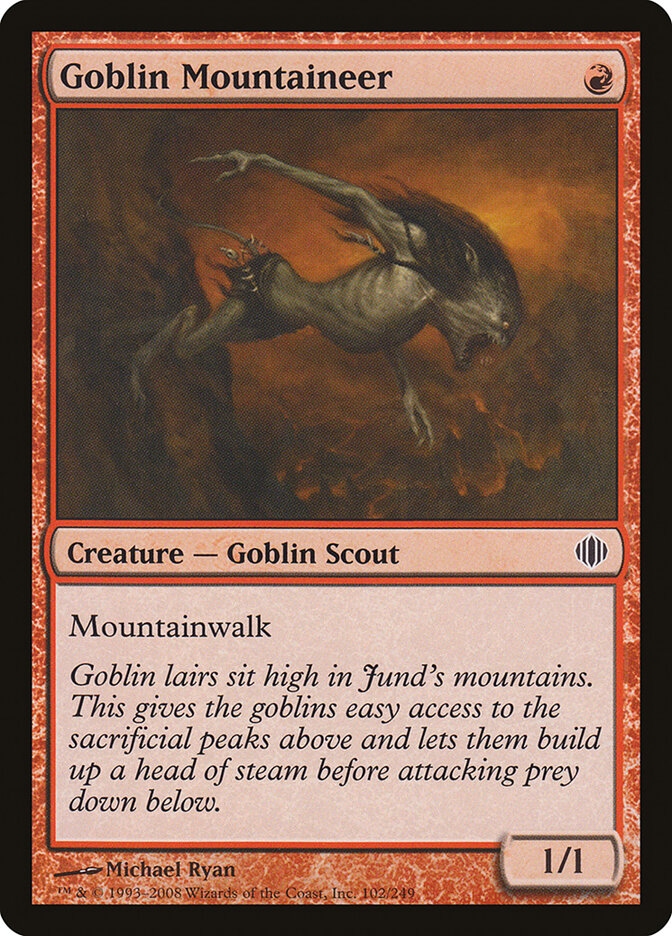 Goblin Mountaineer, Shards of Alara · 102/249