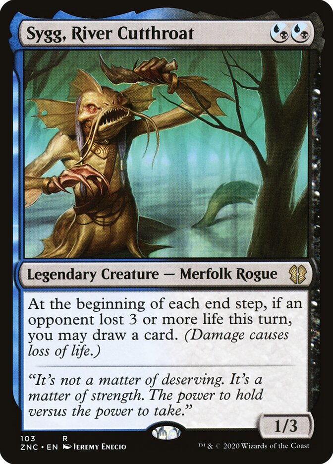 Sygg, River Cutthroat, Zendikar Rising Commander · 103