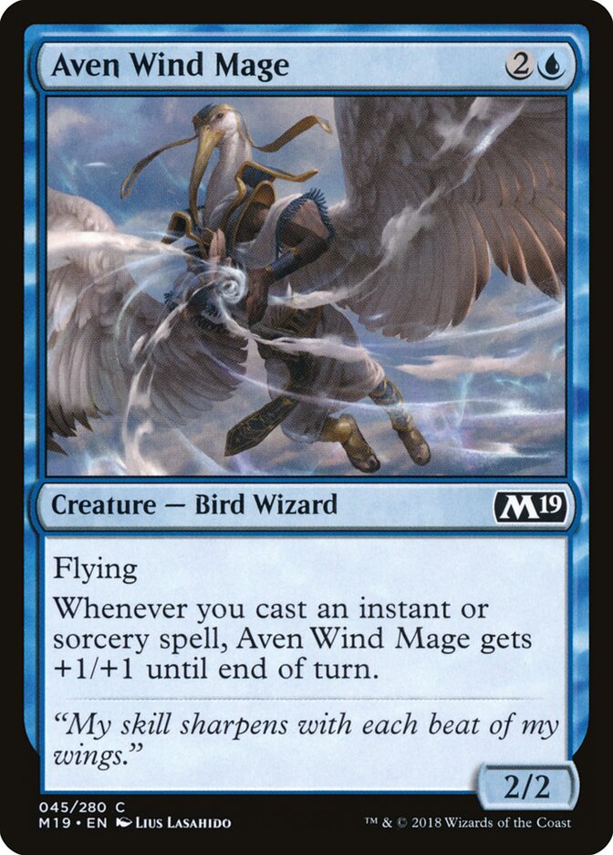 Aven Wind Mage, Core Set 2019 · 045/280