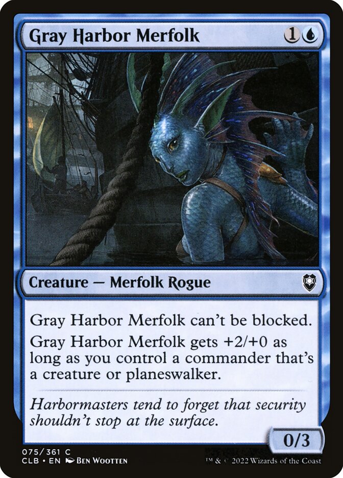 Gray Harbor Merfolk, Commander Legends: Battle for Baldur's Gate · 075/361